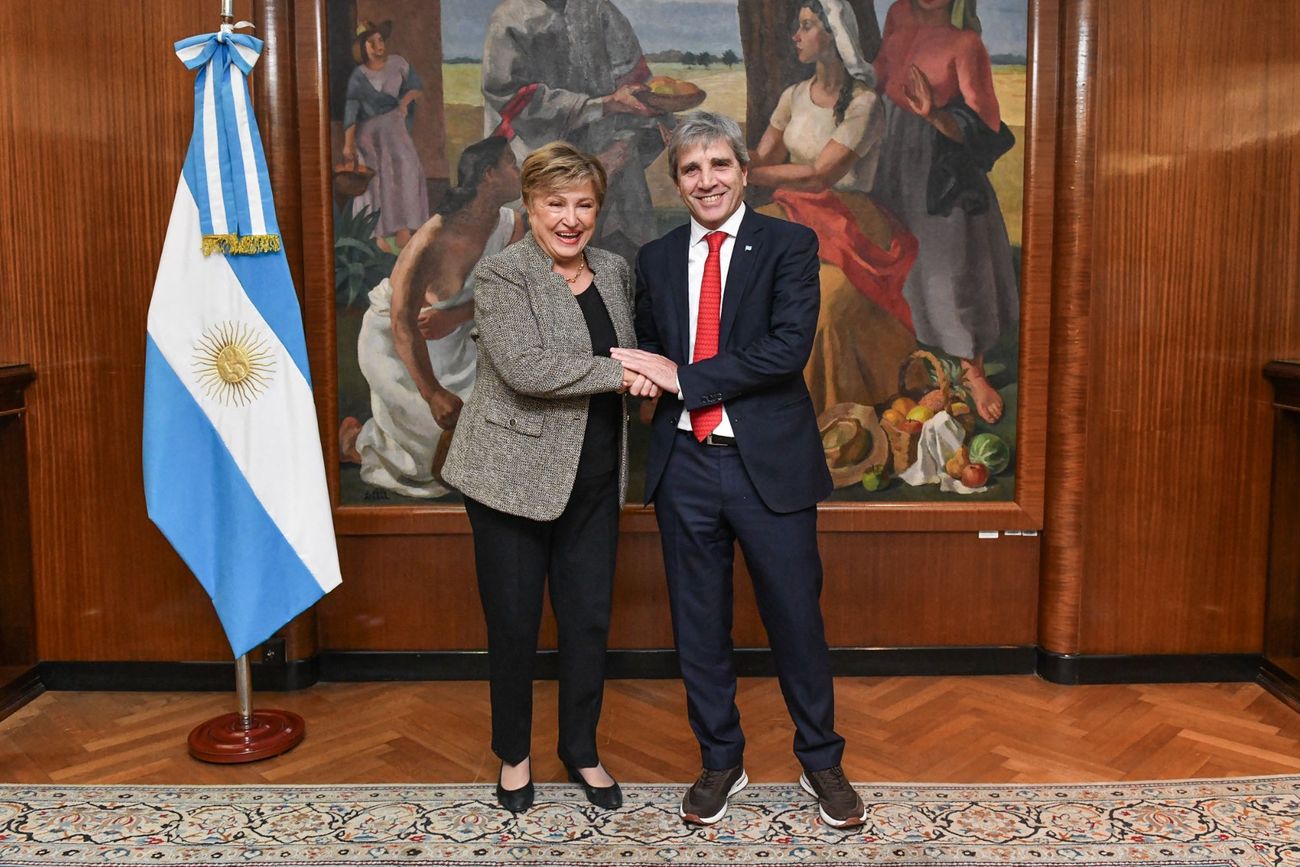 Georgieva y Caputo en Buenos Aires