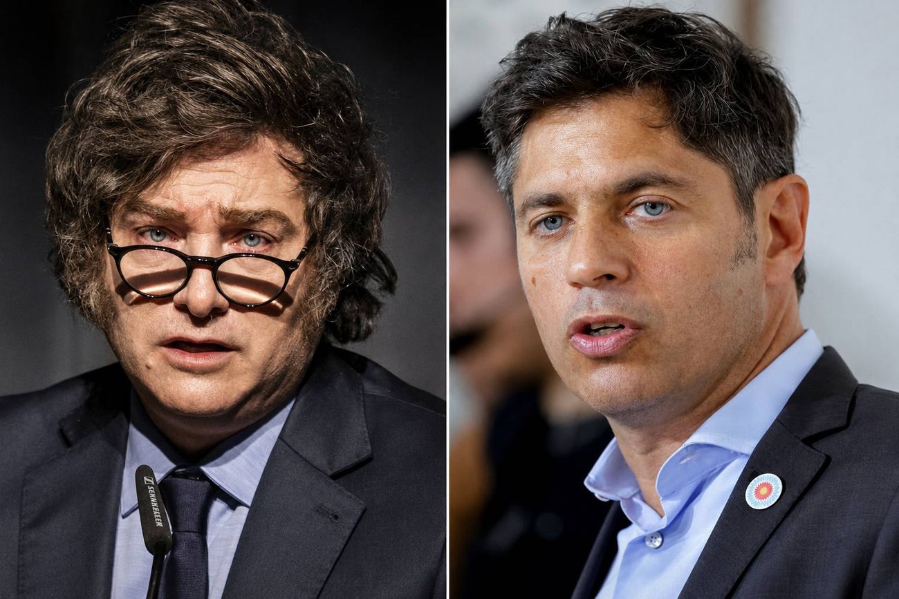 Javier Milei vs. Axel Kicillof.