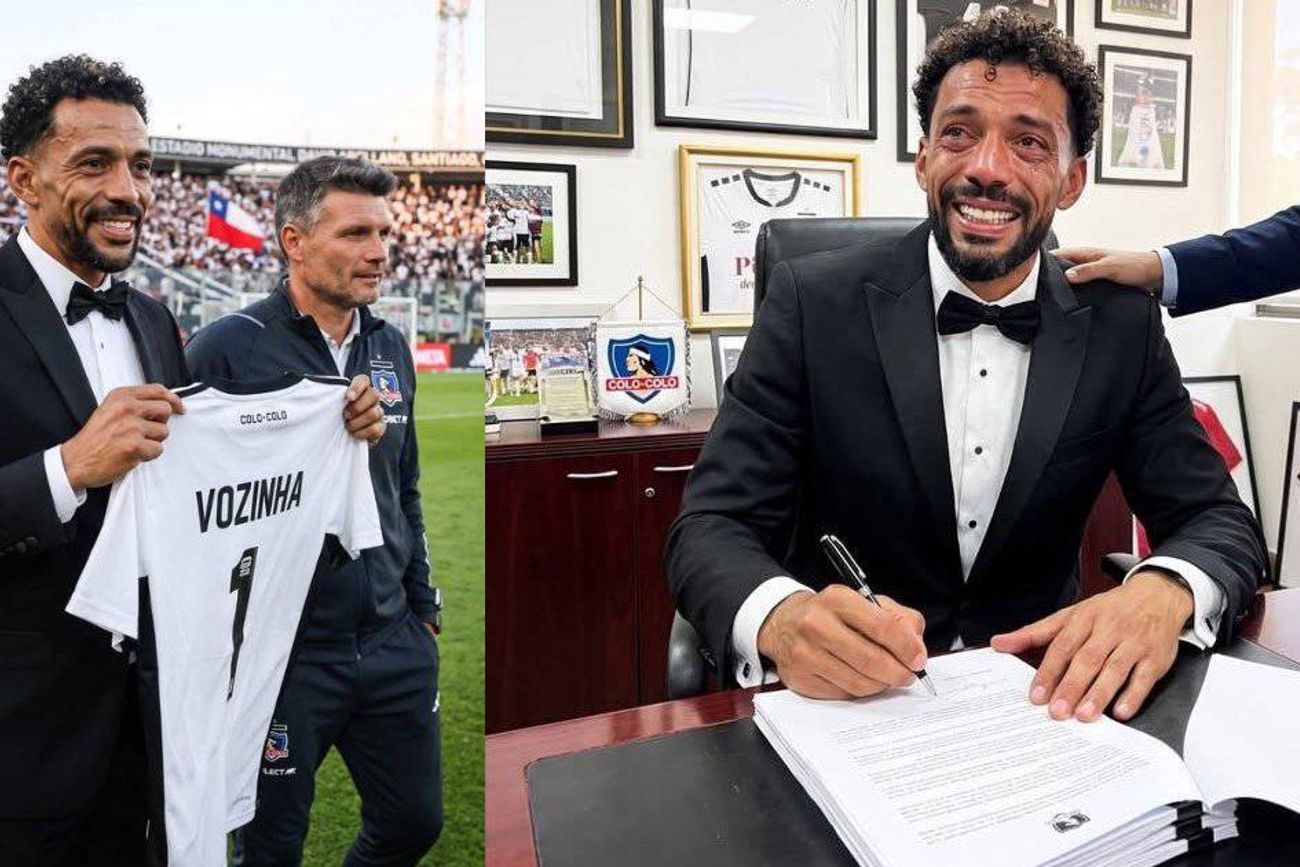Vozinha firma con el Colo Colo.