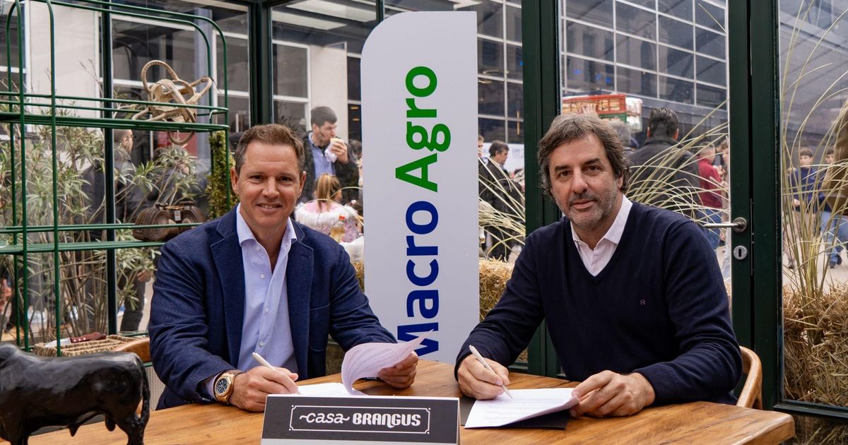 Jorge Brito, Presidente de Banco Macro y  Mauricio Groppo, Titular de la Asociación Argentina de Brangus.