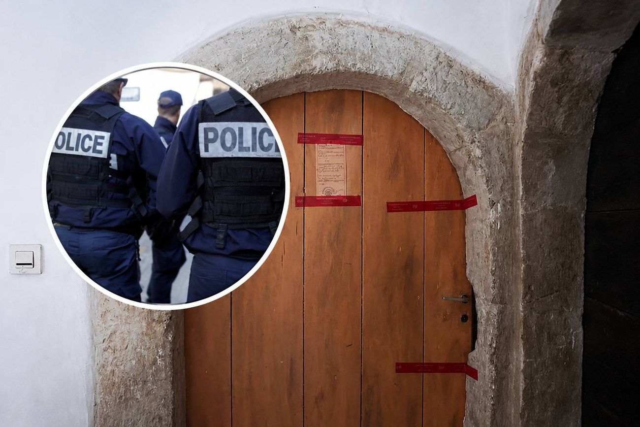 La casa donde encontraron los restos de los bebés.