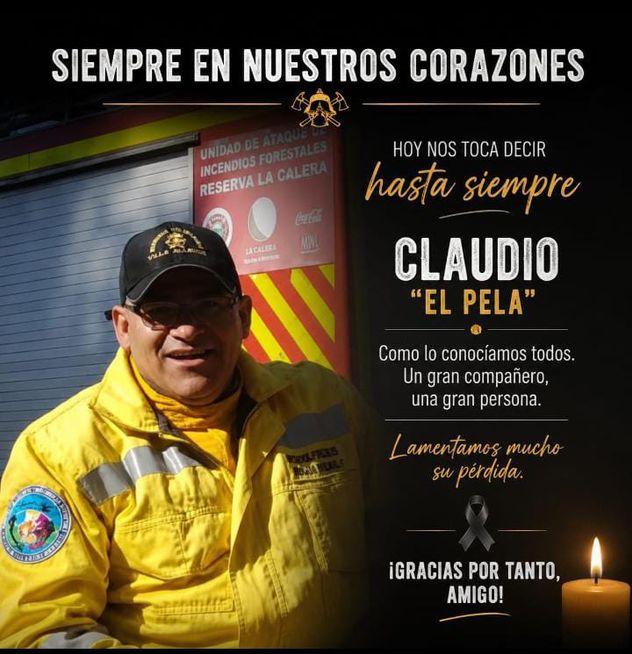 Profundo pesar por la muerte del jefe de bomberos de Villa Allende. 