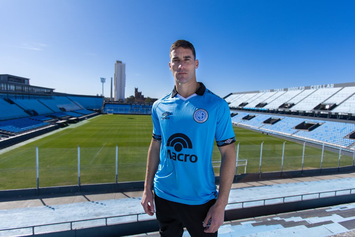 Leonardo Morales, zaguero experimentado, llegó a Belgrano desde Gimnasia de La Plata para reforzar la defensa (Prensa Belgrano).