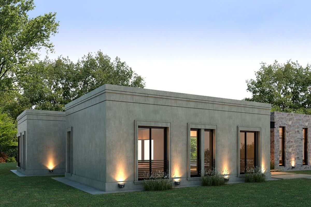 Exterior con revestimiento texturado - @pinterest. / Ferrocons