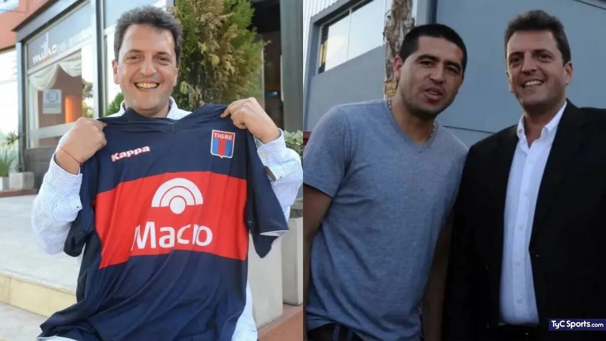 Sergio Massa, hincha de Tigre.