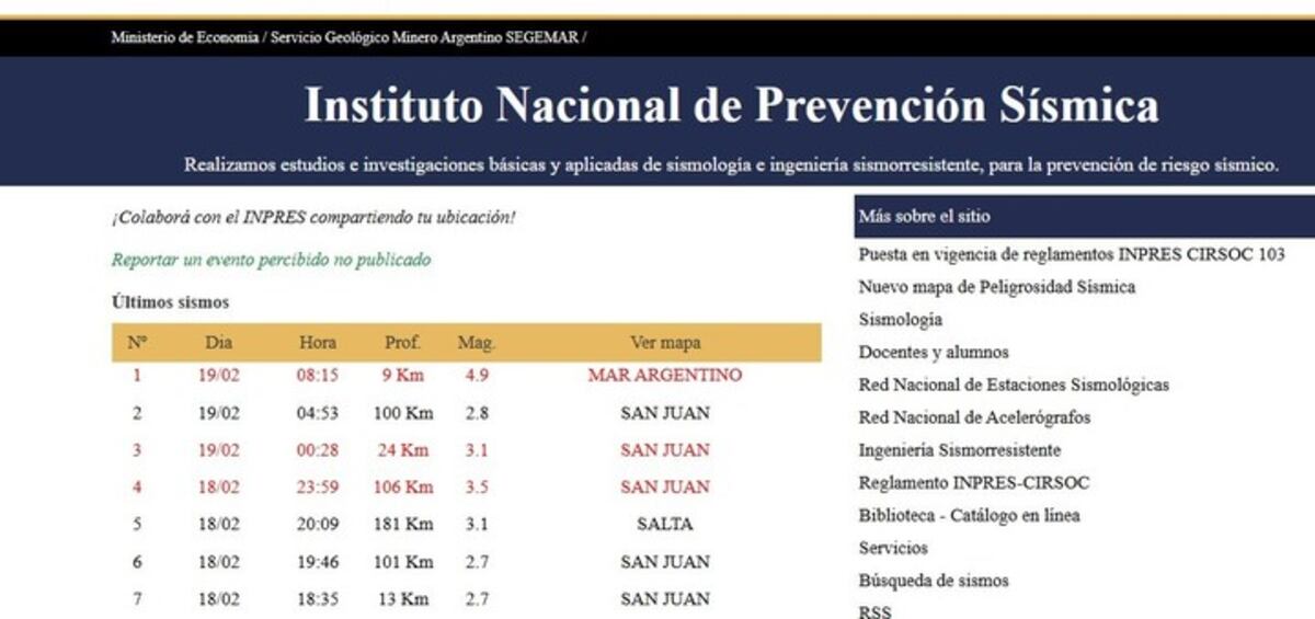 Sismo en Mar del Plata