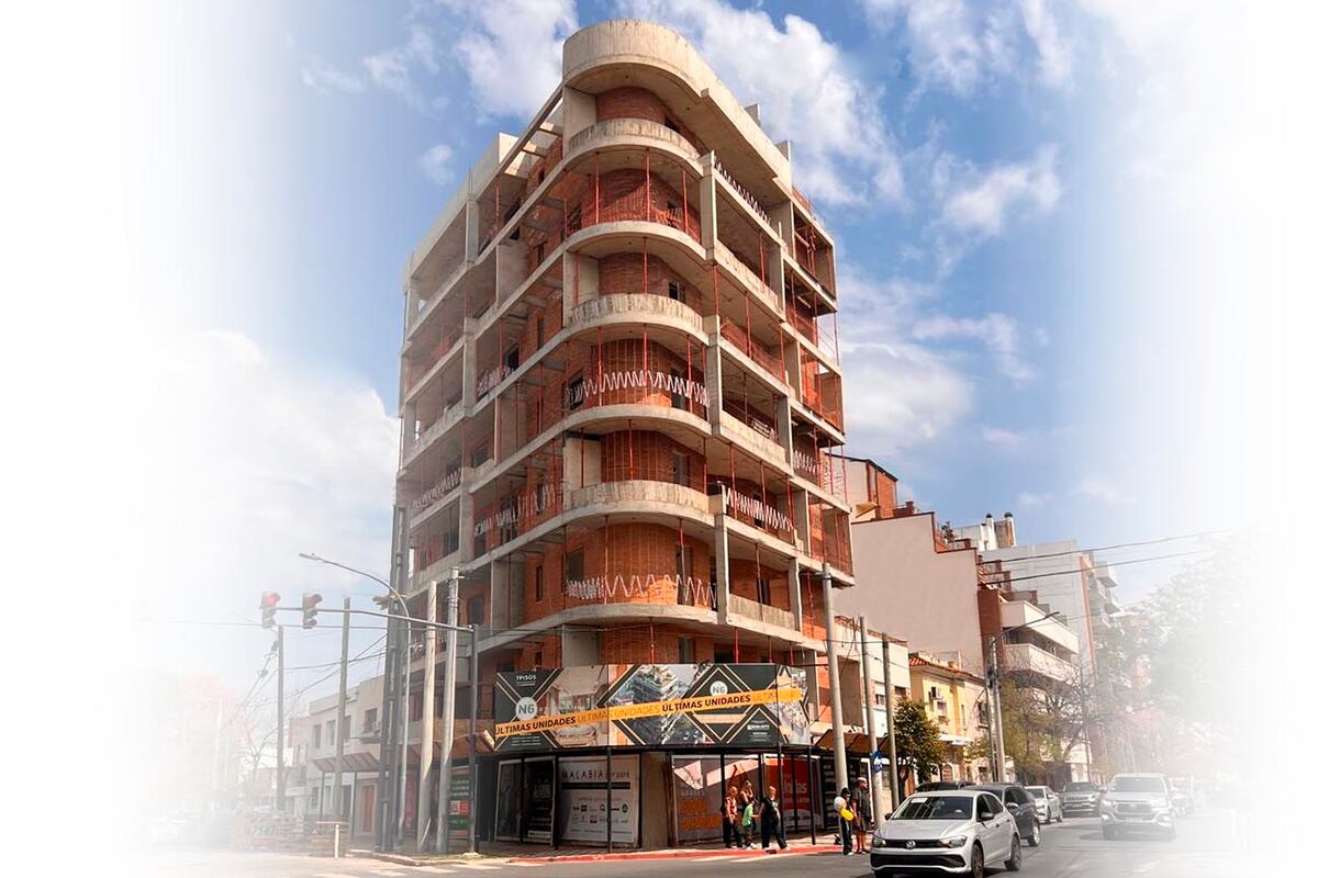 Edificio Naranjos 6, actualmente en obra y con entrega en marzo de 2026.