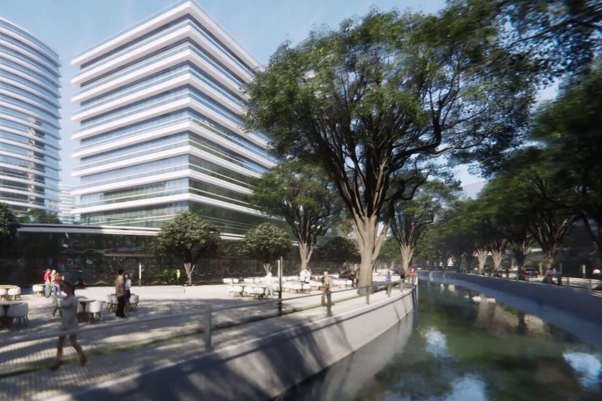 Render del proyecto para Güemes Sur: prevé torres de hasta 20 pisos, plazas, corredores verdes y un millón de metros cuadrados construidos sobre 30 hectáreas. La iniciativa es impulsada por 45 desarrollistas privados (La Voz).