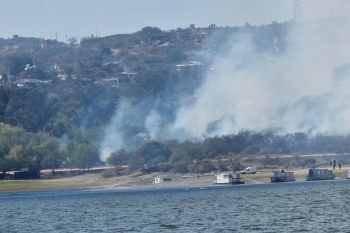 Incendio forestal en Embalse. (Gentileza Diario Río Tercero)