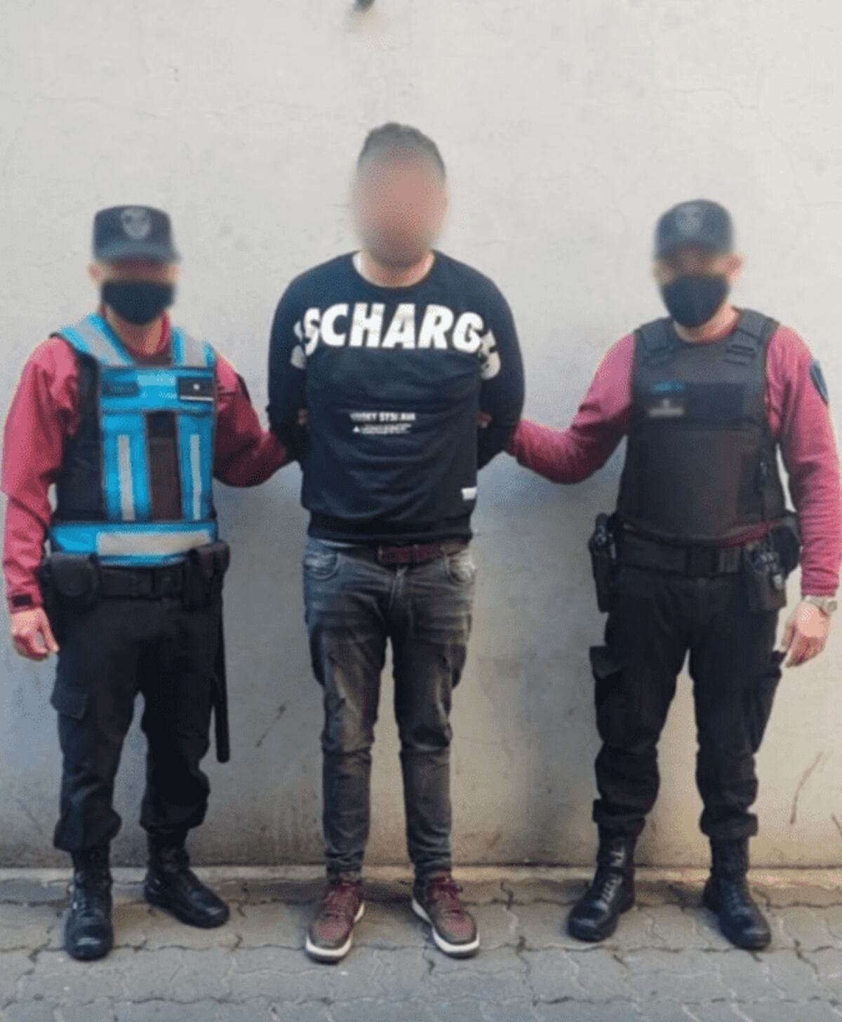 El motochoro detenido. (Foto / Policía)