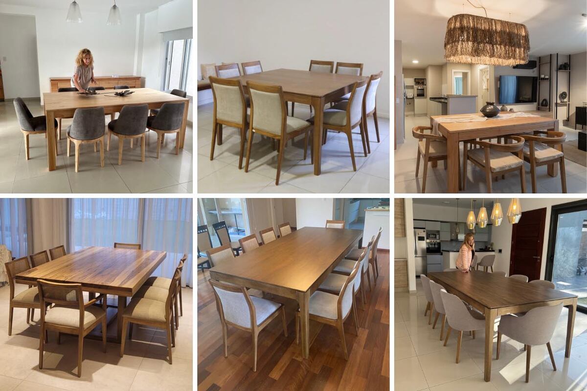 La especialidad de la firma son las sillas de comedor y las mesas de madera.