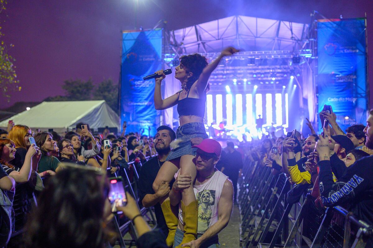 Marilina Bertoldi, en andas. (Prensa Festival de Diseño)