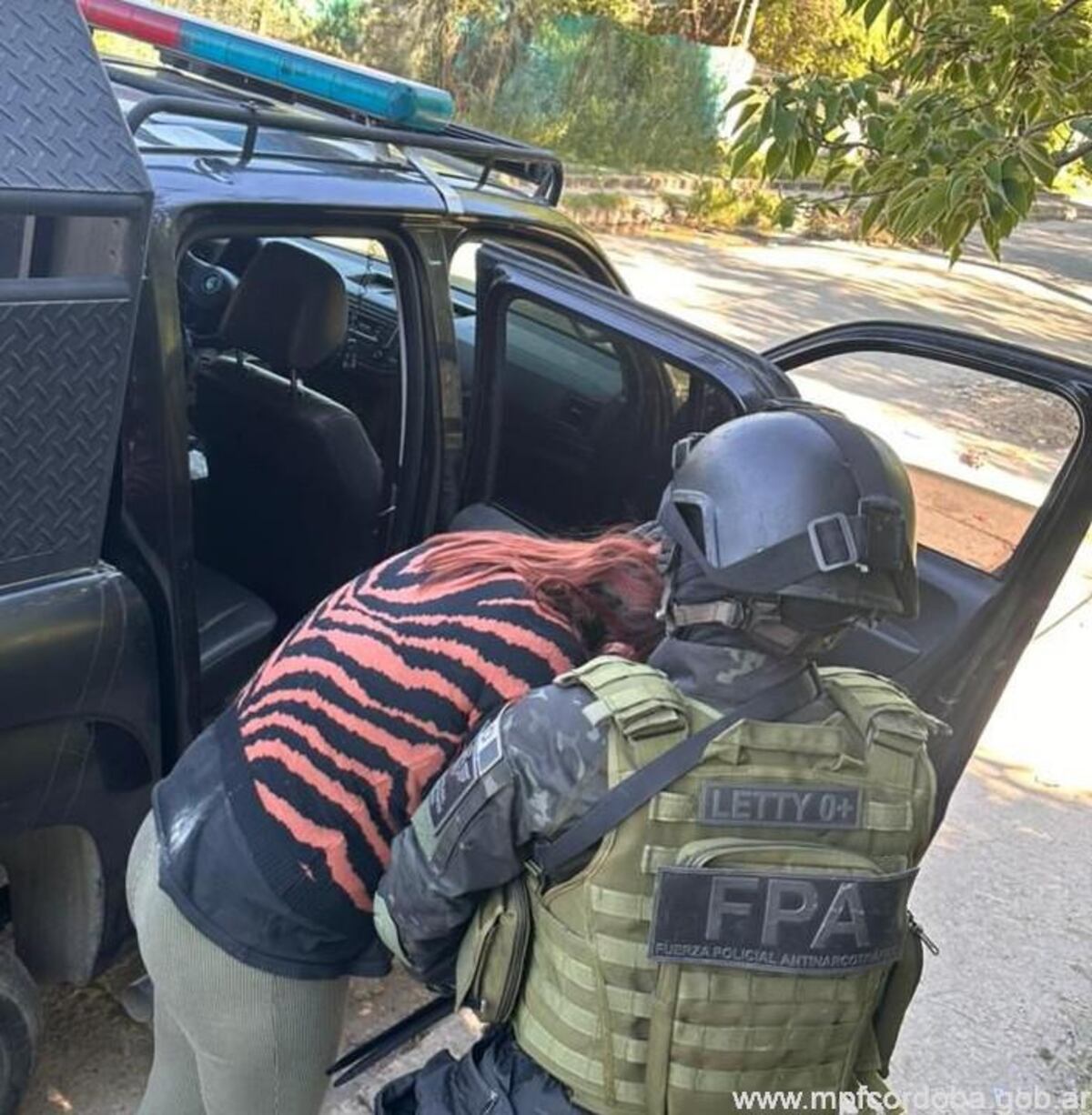 Una mujer fue detenida por comercialización de estupefacientes en Villa Allende. (Foto: Ministerio Público Fiscal).