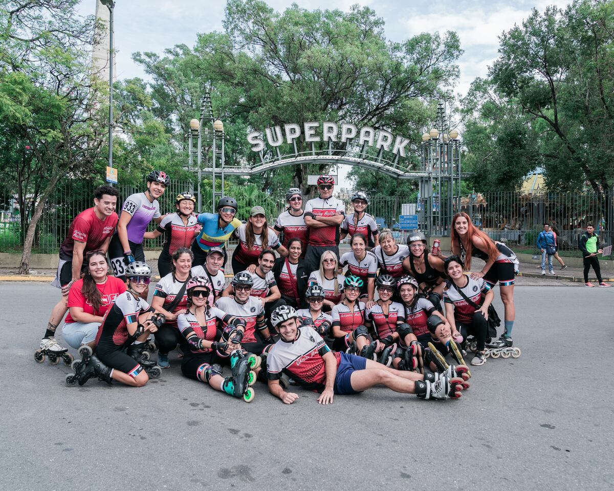 Maratòn de Rollers en el Parque Sarmiento, novedosa competencia que se desarrolló por primera vez en la ciudad de Córdoba. (Prensa Municipalidad de Córdoba)