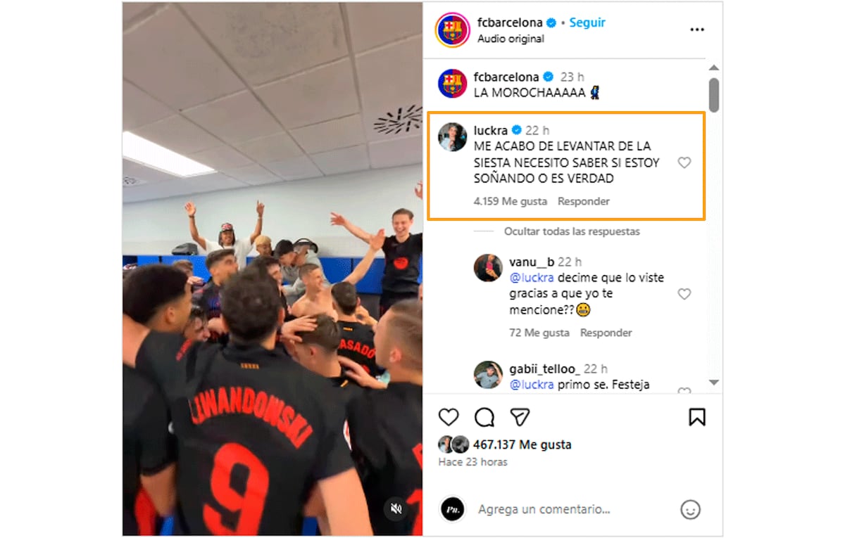 Luck Ra. Foto: captura pantalla Instagram.