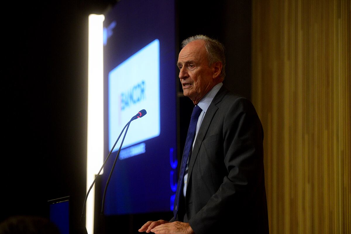 El ex presidente Mauricio Macri en la nueva sede de la Bolsa de Comercio. (Pedro Castillo / La Voz)