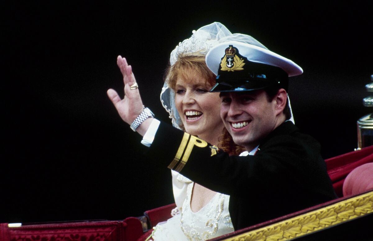 Boda entre Andrés y Sarah Ferguson.