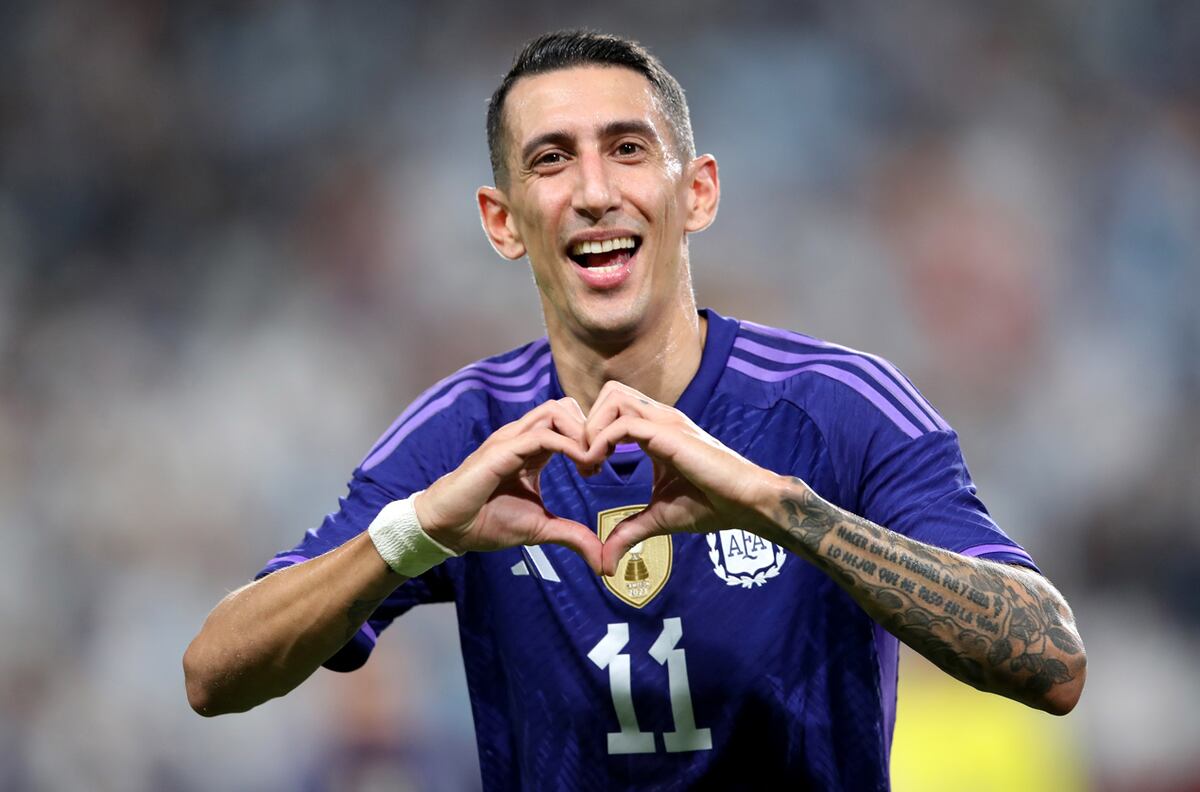 Di María marcó dos tantos en el primer tiempo.