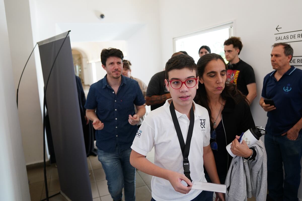 Faustino Oro, en el Centro Cultural Recoleta. (Gentileza Clarín)