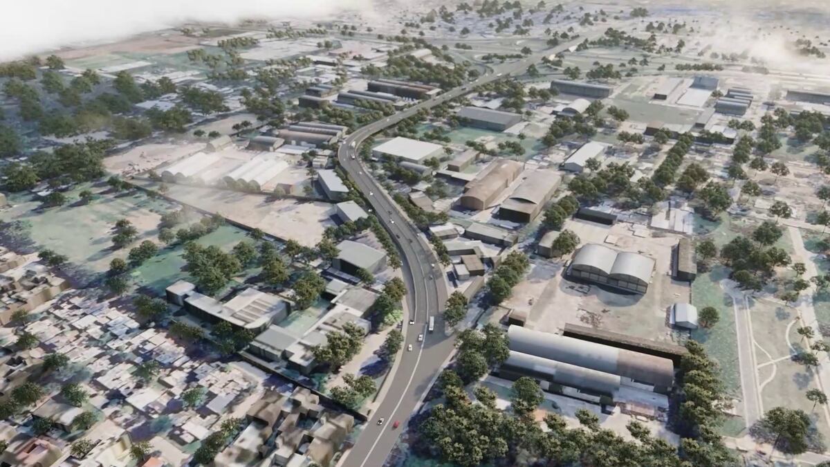 Imágenes de cómo quedará el viaducto de 600 metros y tres rotondas, que se extenderá por avenida Vélez Sarsfield, desde Circunvalación hasta Posadas (Gobierno de Córdoba).