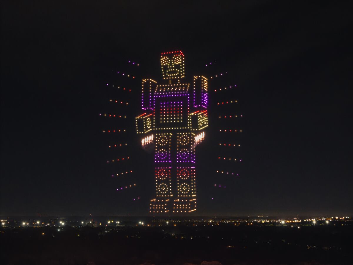 Lollapalooza 2025 y su impactante show de drones (fotos: Iluxman y Lumasky).