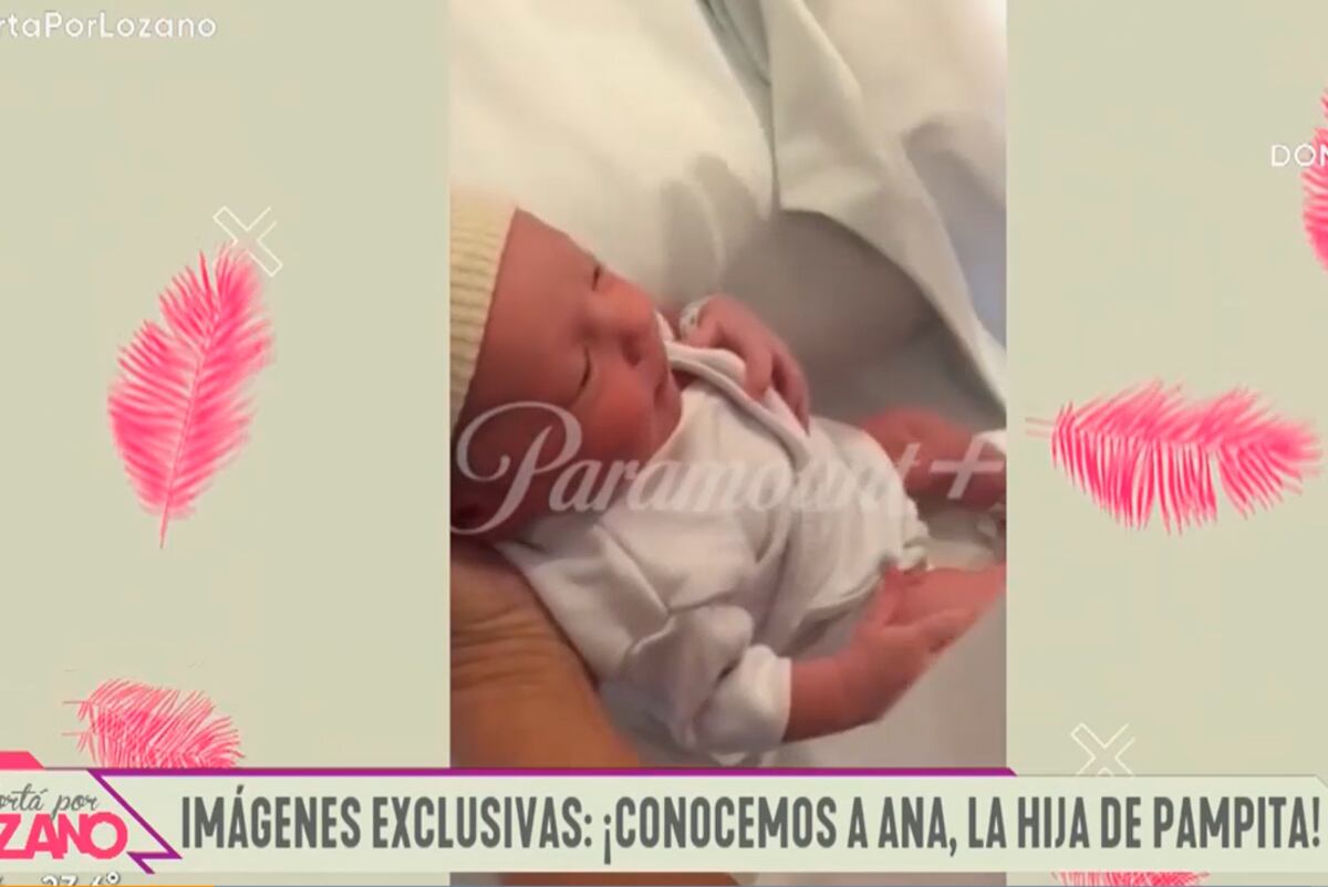La primera imagen de la cara de Ana, la hija de Pampita