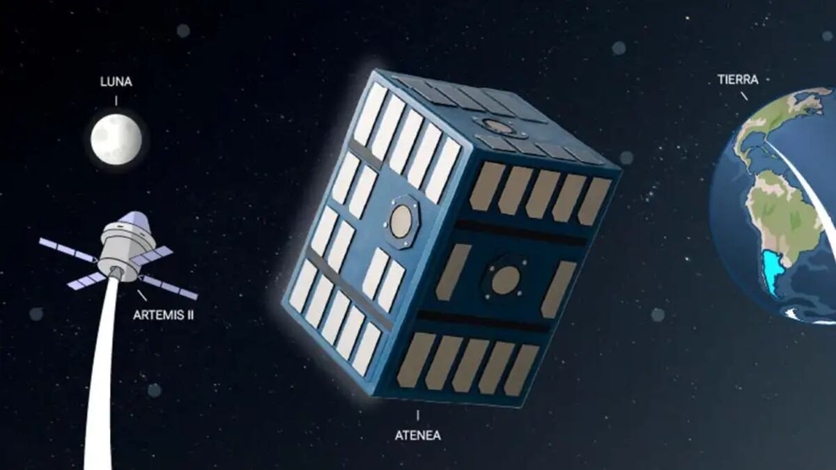 Atenea es un CubeSat de 12 unidades (12U), con dimensiones aproximadas de 30 centímetros por 20 por 20. (Conae)
