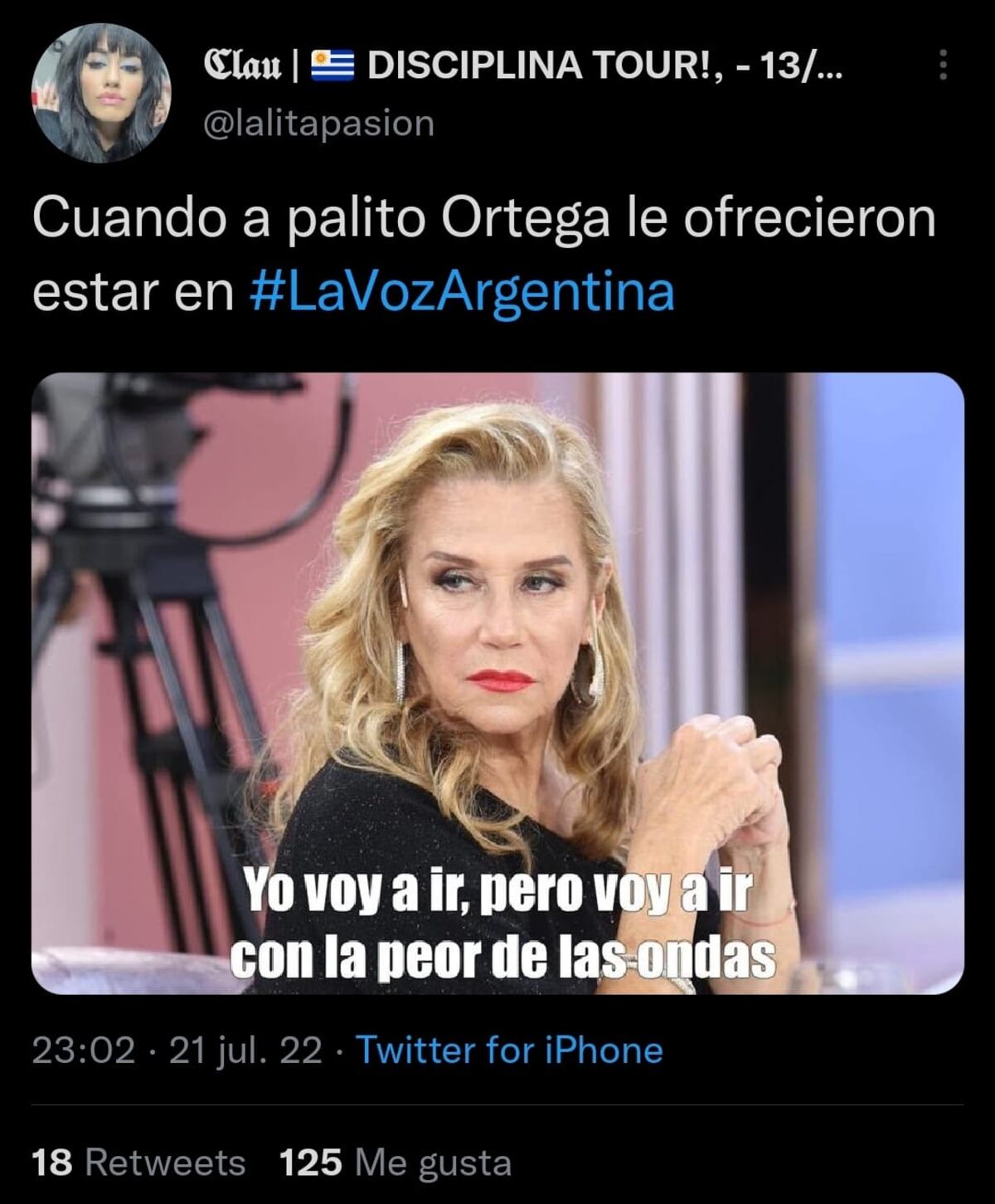 Los memes de Palito Ortega en Twitter (Captura de pantalla)