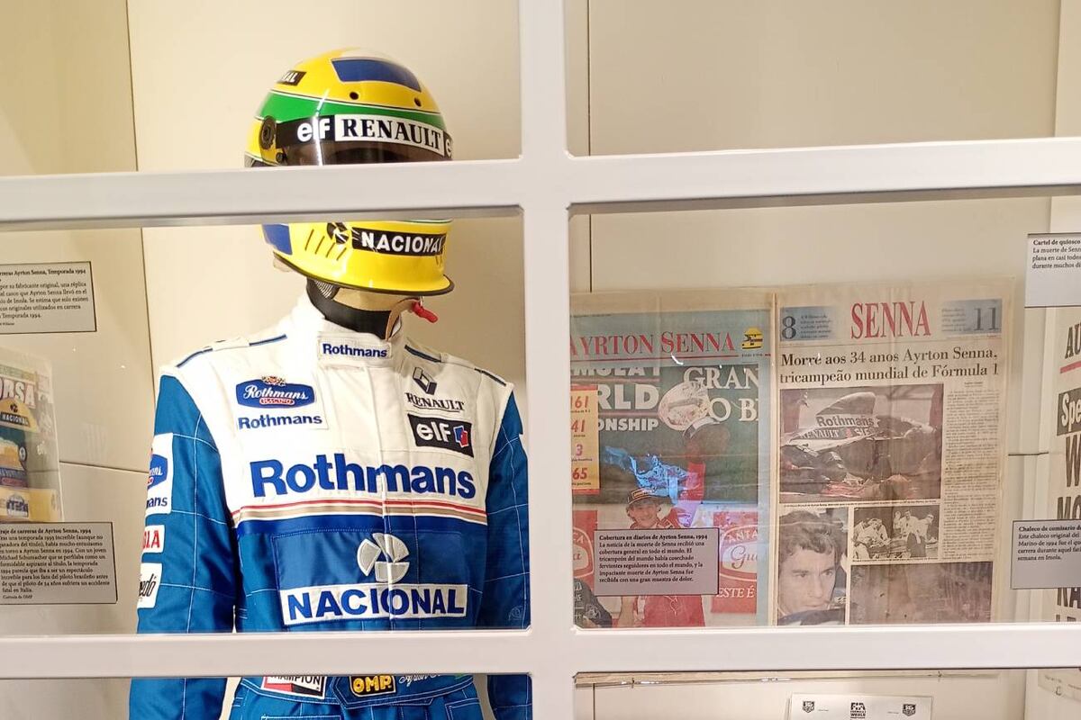 Un espacio especial para Ayrton Senna, leyenda del automovilismo mundial, en Fórmula 1 La exhibición, la muestra que llegó por primera vez a Sudamérica y cautivó a los argentinos. (La Voz)