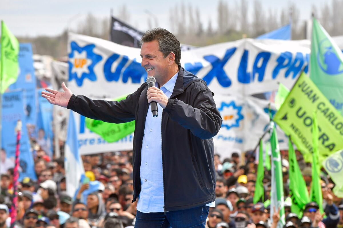 Sergio Massa, en plena campaña. (Prensa Ministerio de Economía)