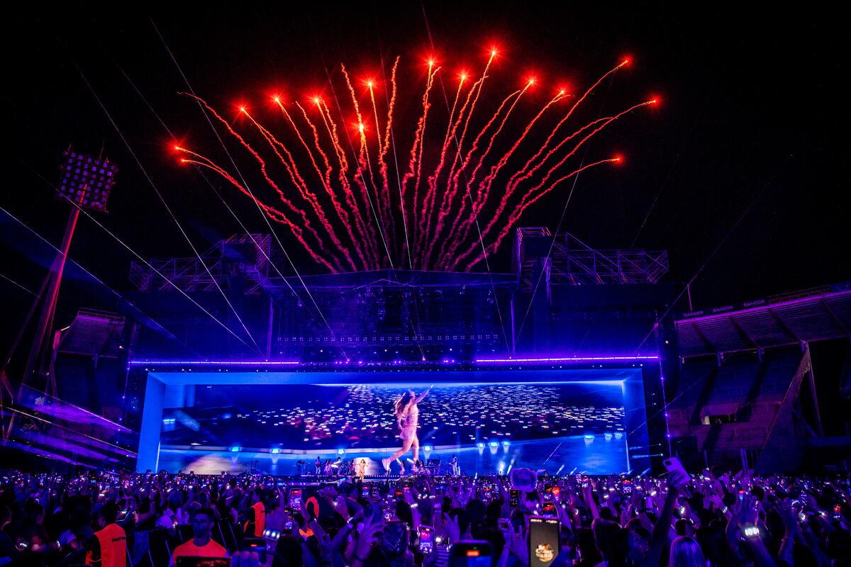 El paso de Shakira por Córdoba, en fotos. (Fénix Entertainment/ @tutedelacroix)