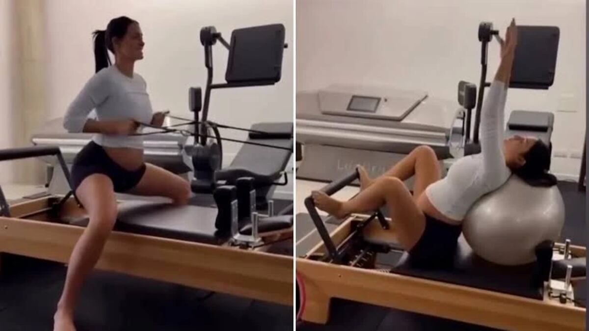 Así se mantiene activa Oriana Sabatini en su embarazo.