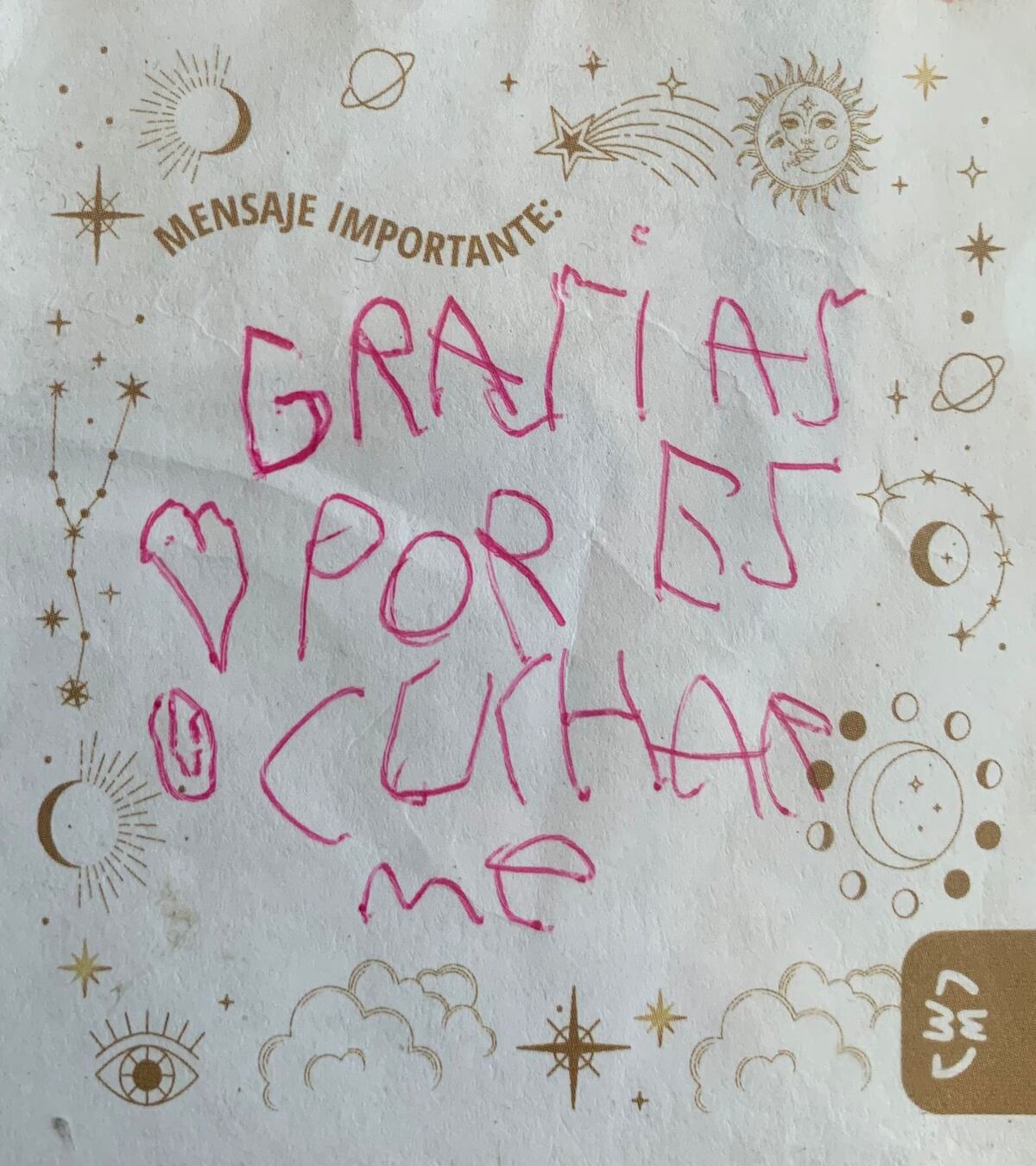 "Gracias por escucharme". El niño de nueve años tocó la puerta del juzgado y le entregó un mensaje al juez.