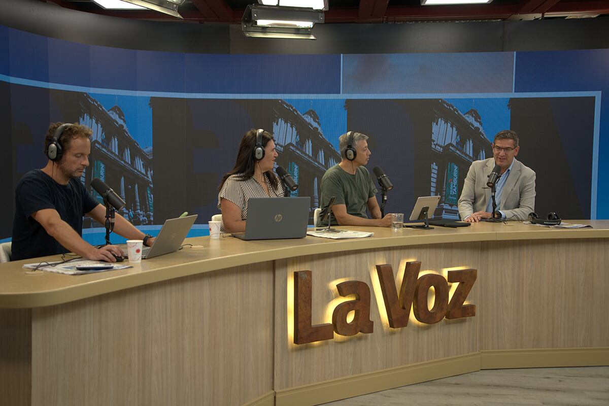 Raúl Paolasso, presidente de Bancor, en La Voz en Vivo. (Lourdes Pedraza / La Voz)