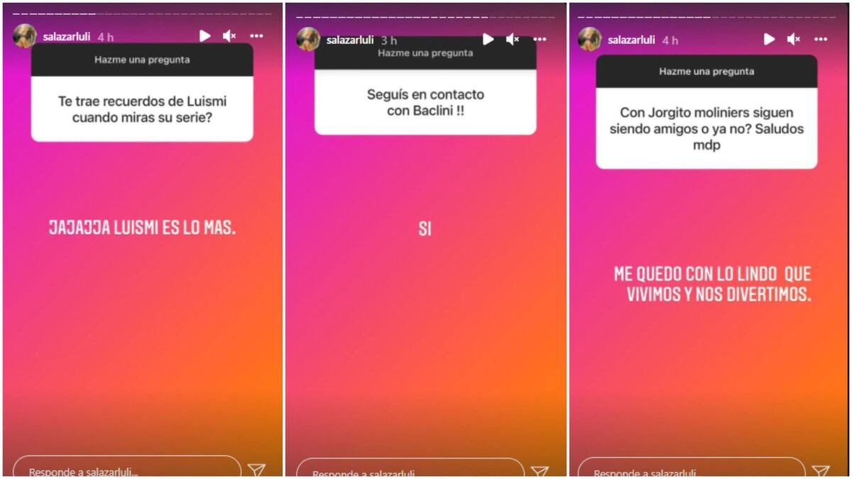 Las historias de Luciana Salazar en Instagram