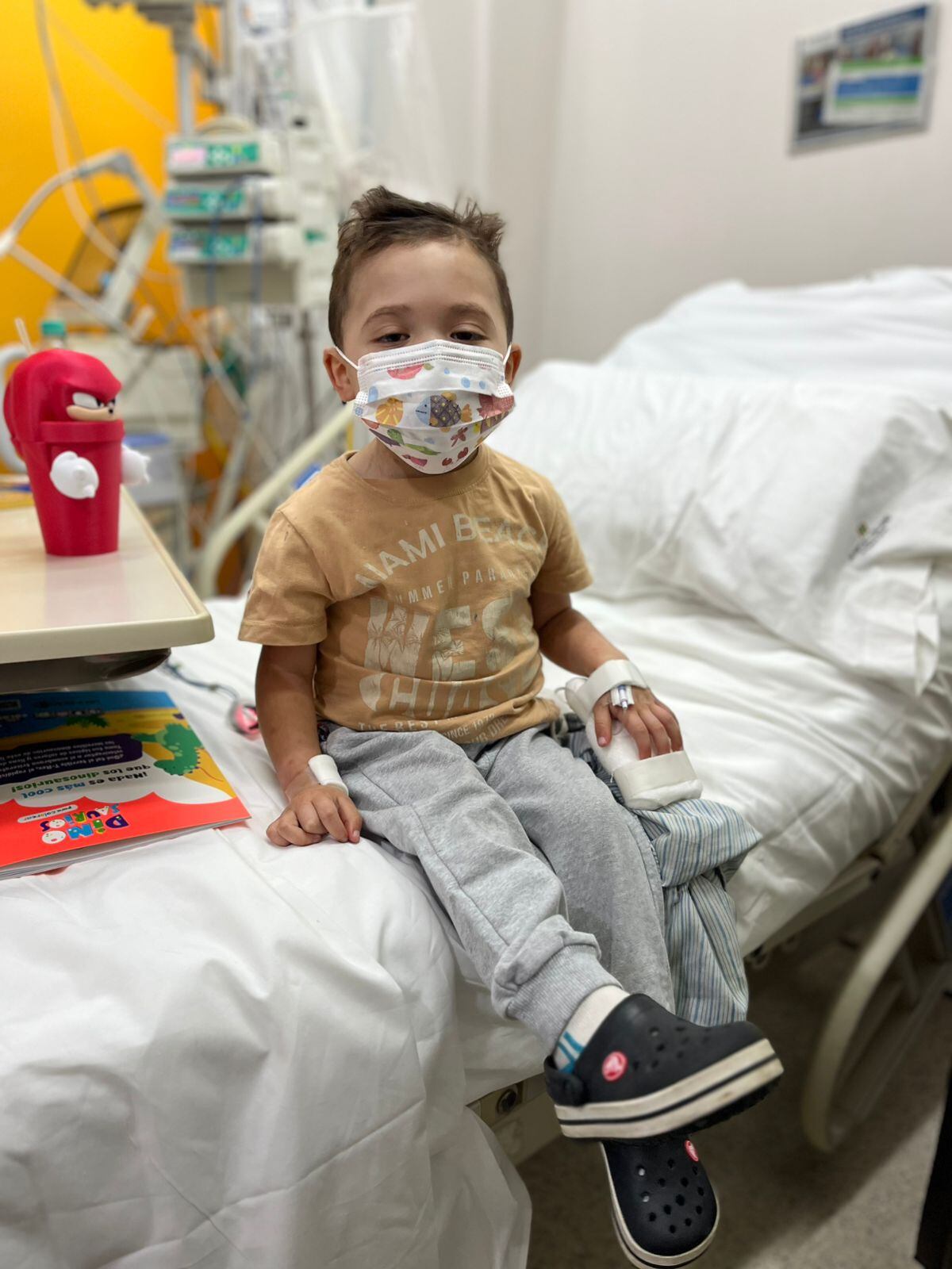 León, en el hospital Italiano (Gentileza familiar)