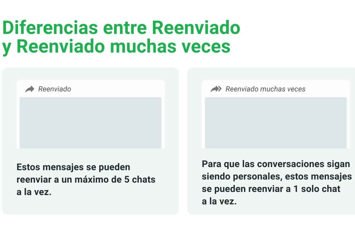 Ojo con los mensajes que se reenvían muchas veces. Para protegerte, usá los canales oficiales y confiables, y verificá si la información es correcta. (WhatsApp)