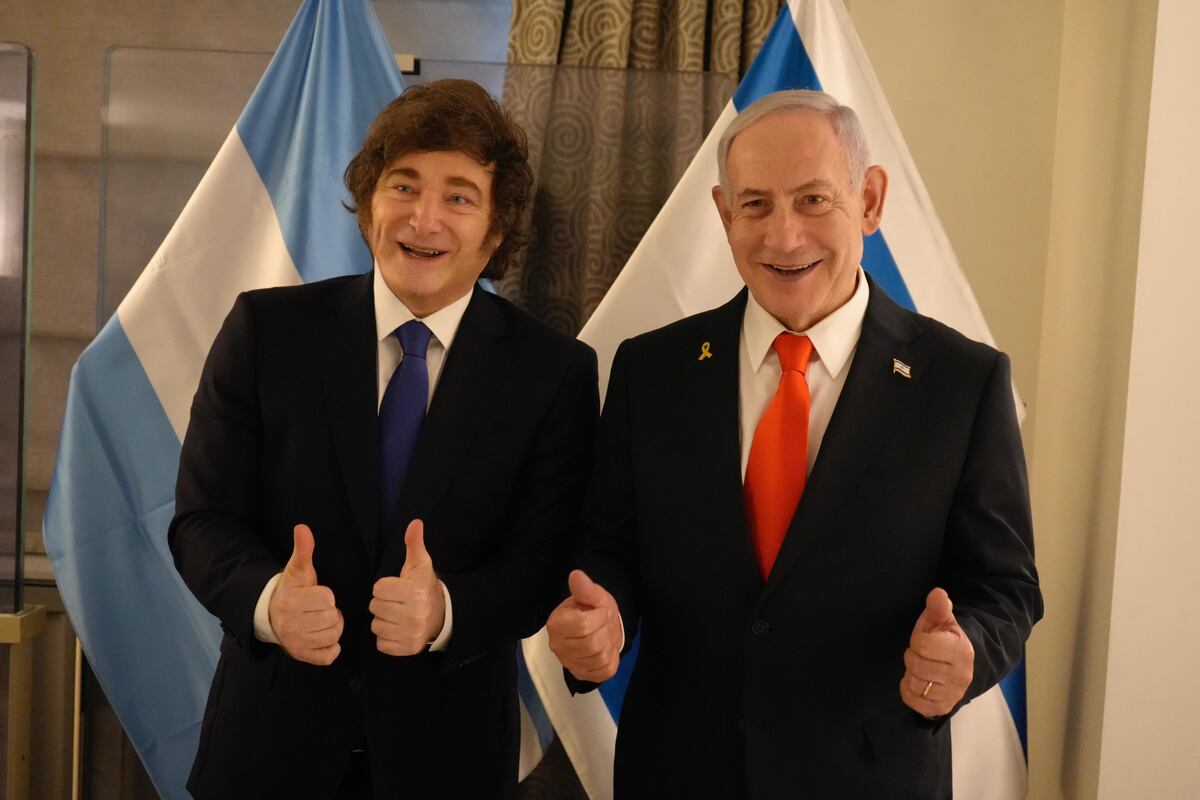 Javier Milei y Benjamín Netanyahu (Gentileza)