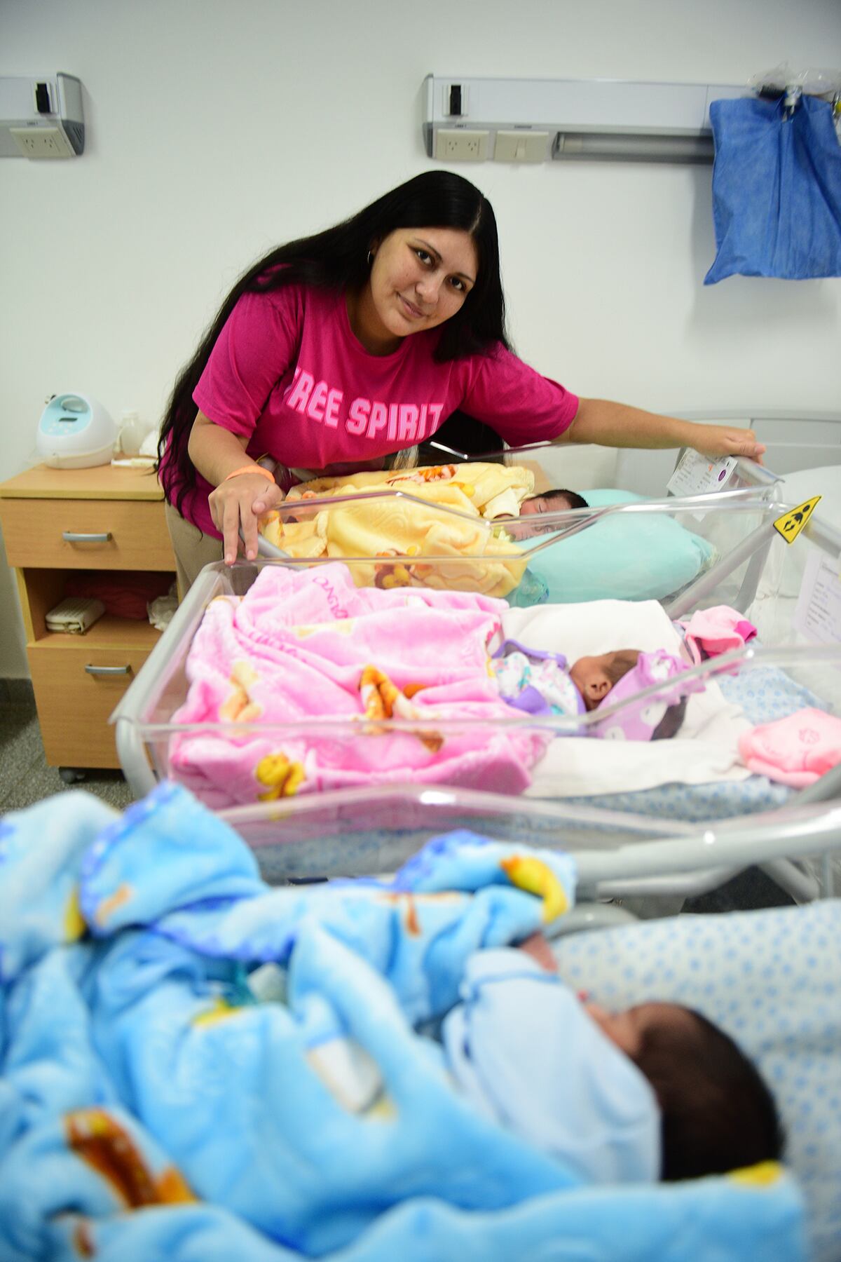 Nacieron los únicos trillizos del 2025 en Córdoba en la maternidad provincial. (José Gabriel Hernández / La Voz)