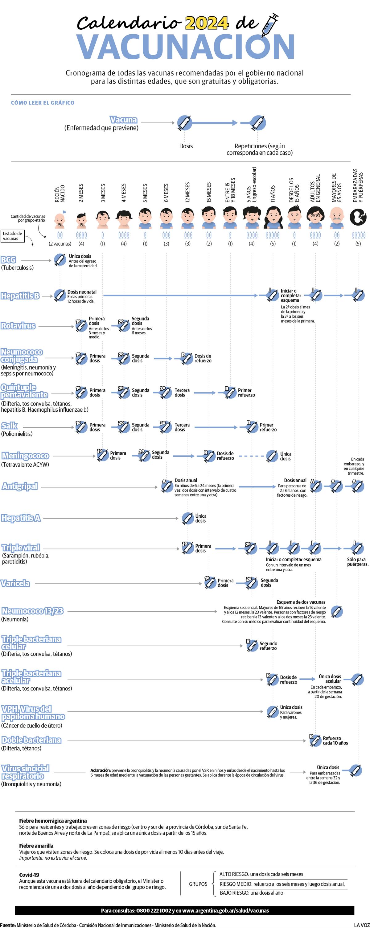 Infografia: Calendario de Vacunacion 2024