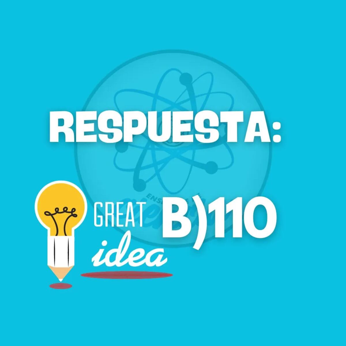 La solución del acertijo.