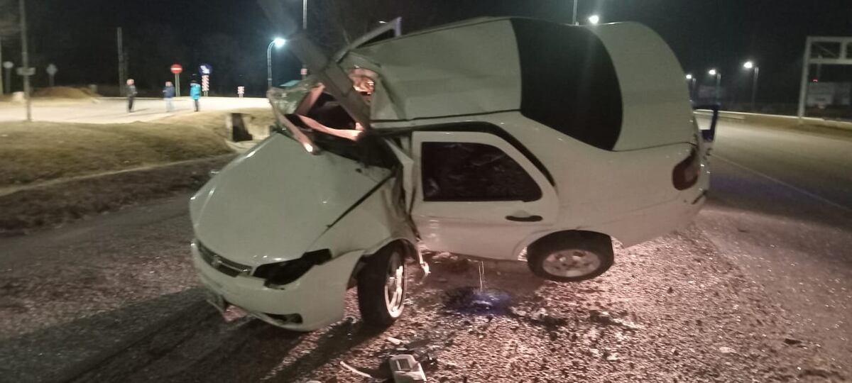 Así quedó el auto. (Policía)