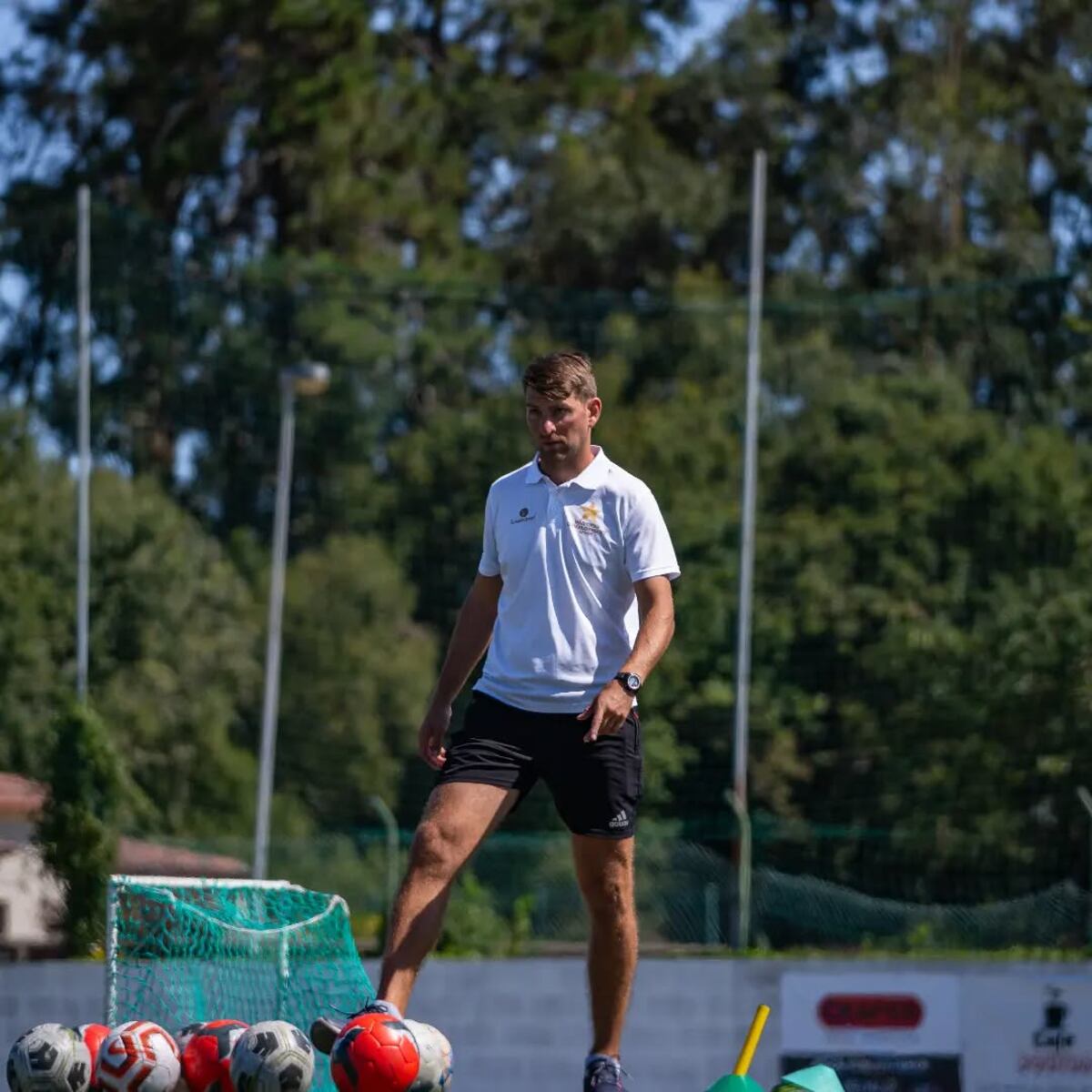 Rodrigo Cervetti, entrenando en Portugal. (Gentileza).