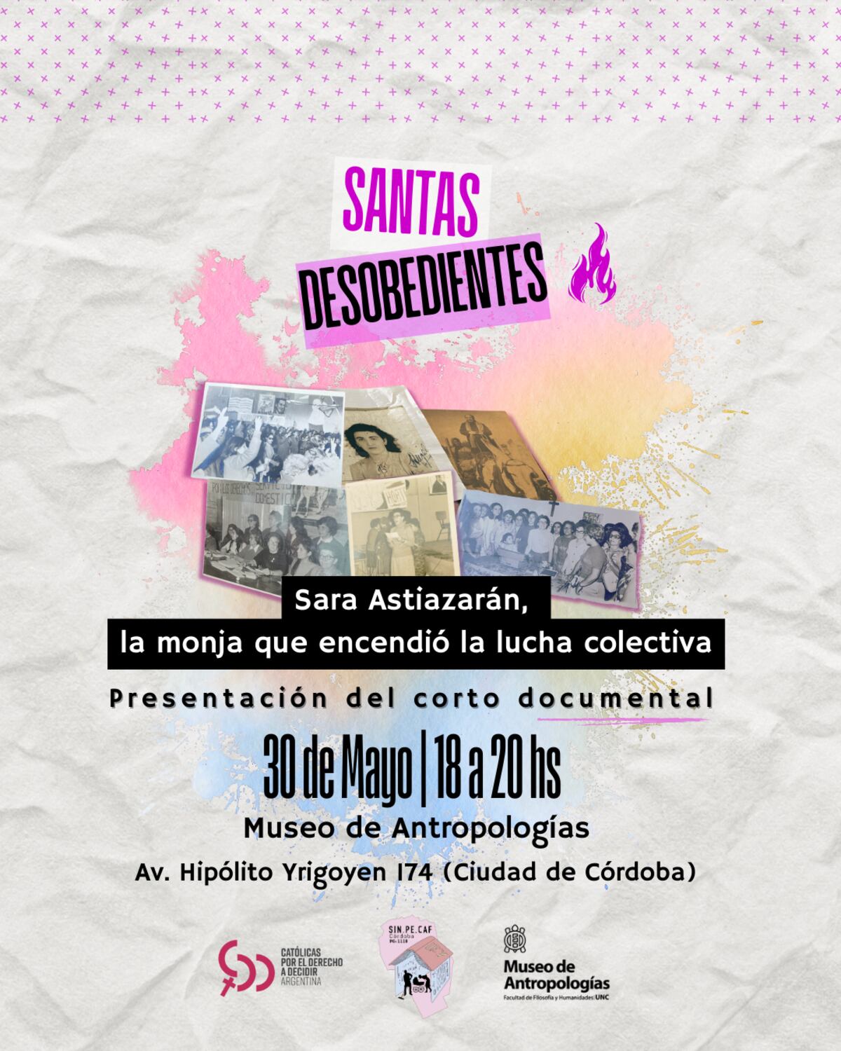 Presentación del documental “Sara Astiazarán: la monja que encendió la lucha colectiva”.