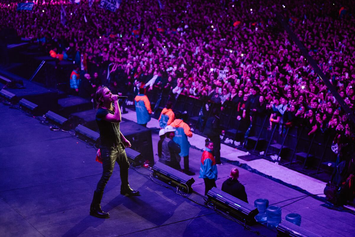 Airbag en River. (DF Entertainment e @irishsuarez)