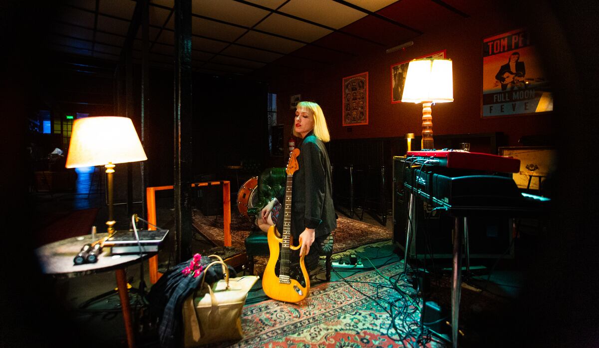 Rudy, en situación sala de ensayo. (Prensa Rudy)