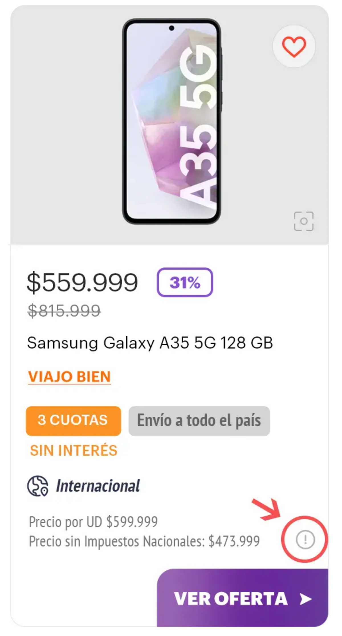 Hot Sale: en la sección de MegaOfertas habrá un botón con forma de signo de admiración (!) para denunciar si una oferta es engañosa.
