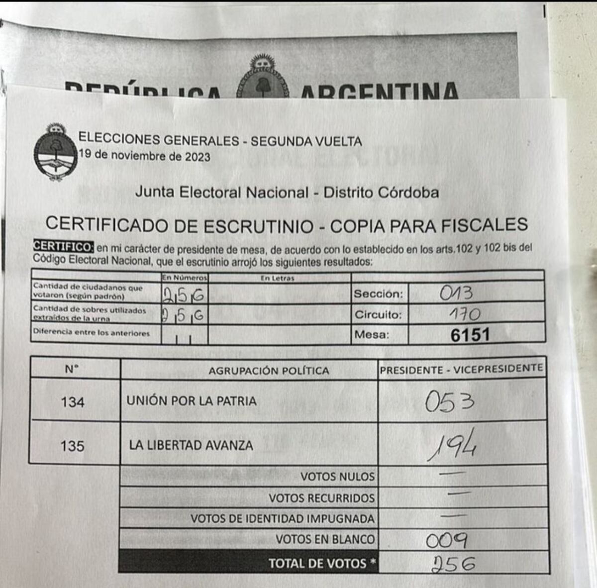 Las redes sociales se inundaron de actas de mesas testigo de distintos puntos del país. (Twitter)