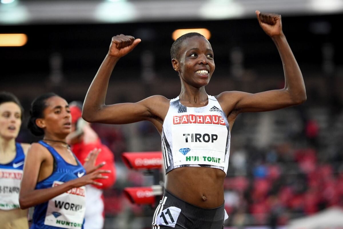 Agnes Jebet Tirop, atleta keniana y una de las figuras del deporte mundial, fue encontrada muerta en su casa. (AP)