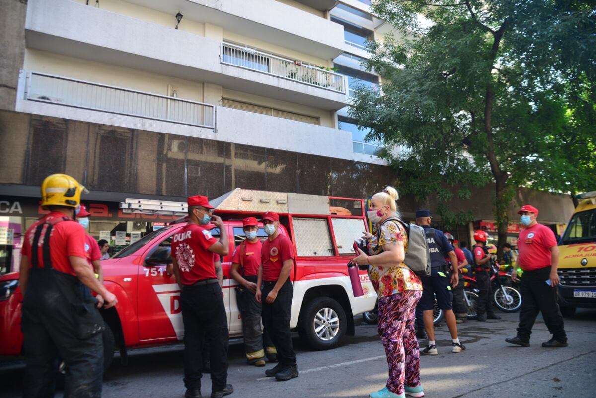 Incendio en Córdoba. (Pedro Castillo/ La Voz)